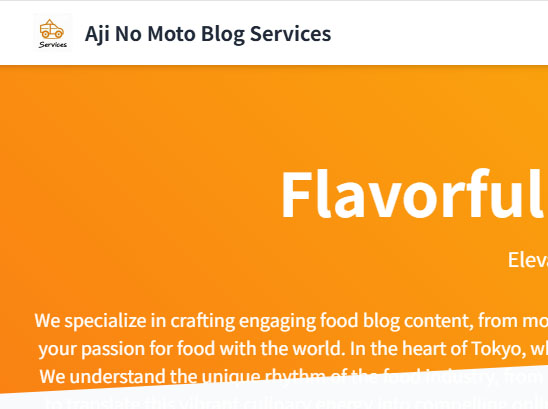 広告をだしているのは「No Moto Blog Services」味の素のパクリ会社