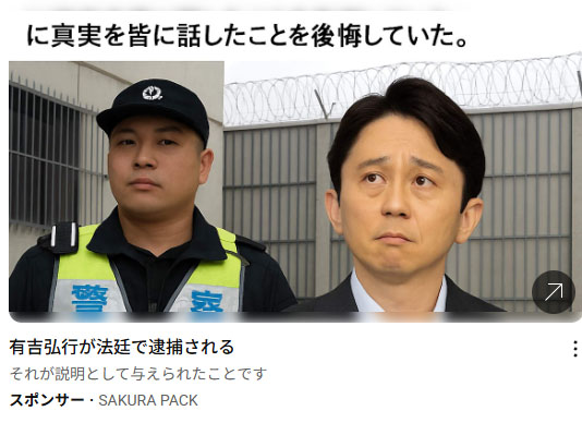 名前を不正利用されているのは有吉弘行氏